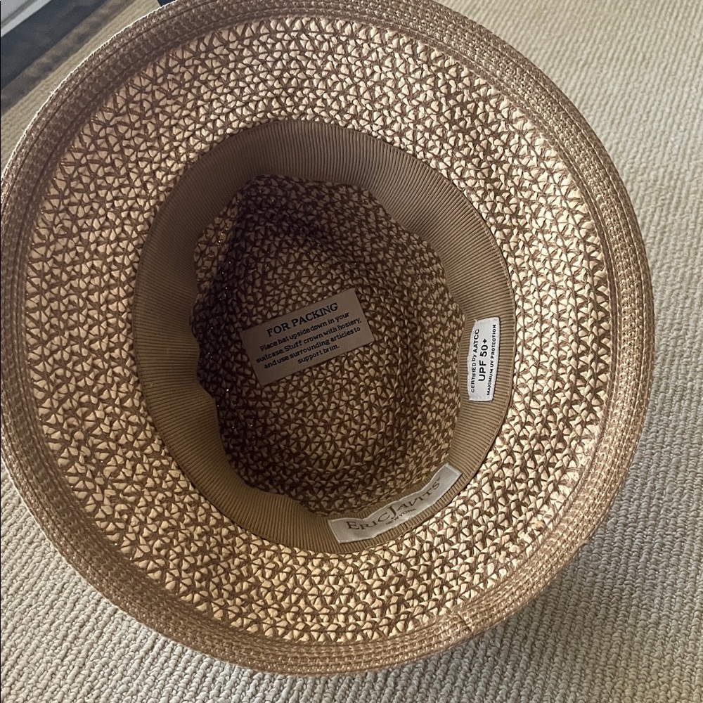 Eric Javits Tan and Brown Woven Hat - Picture 6 of 6